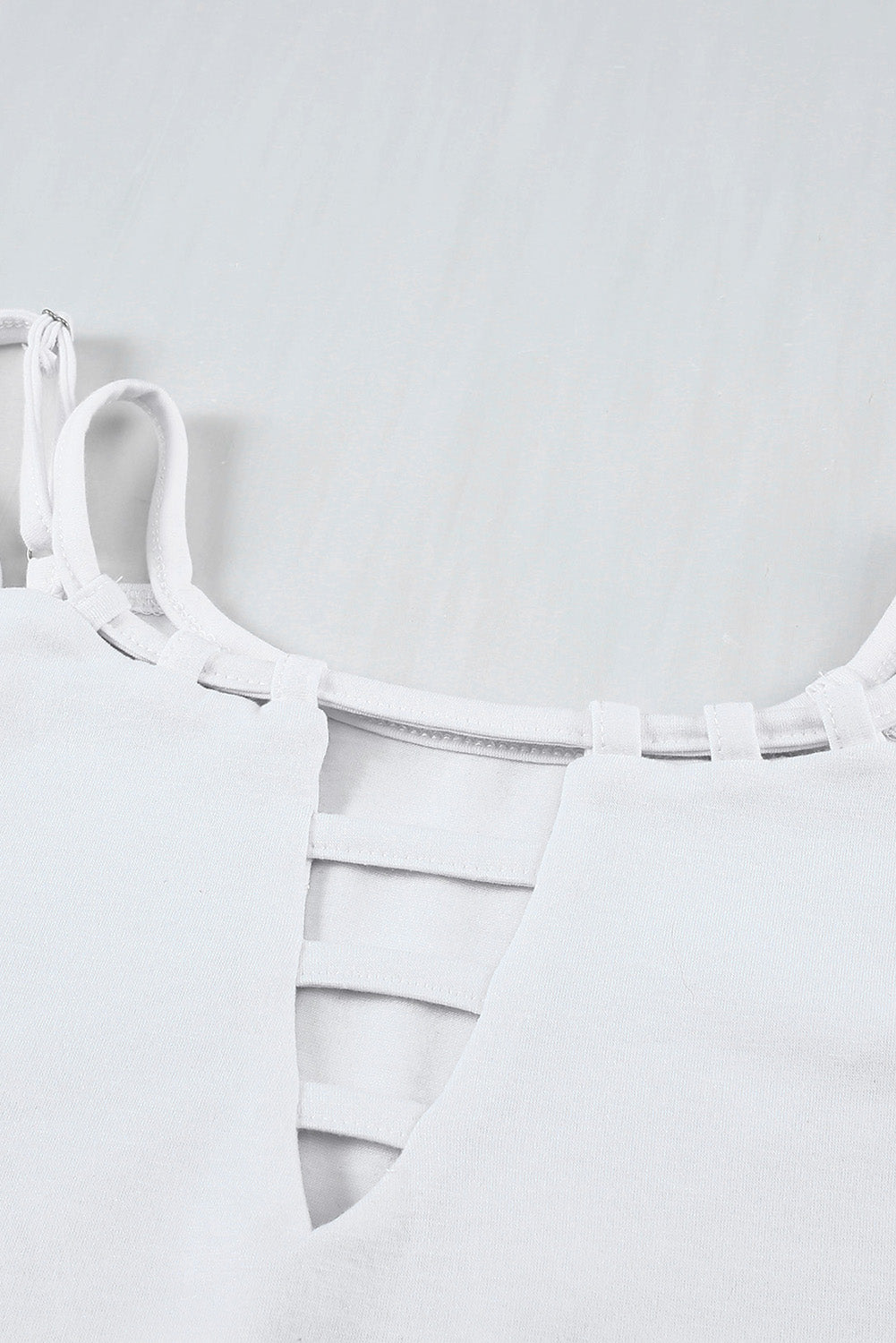 White Double Strap Casual Camisole Top