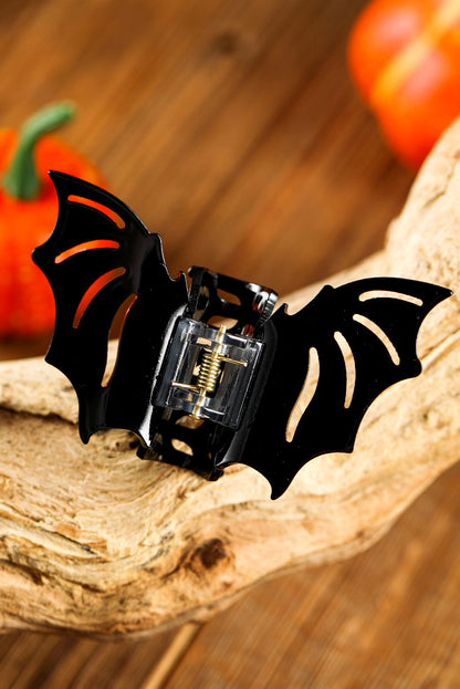 Black Casual Halloween Bat Hair Clip