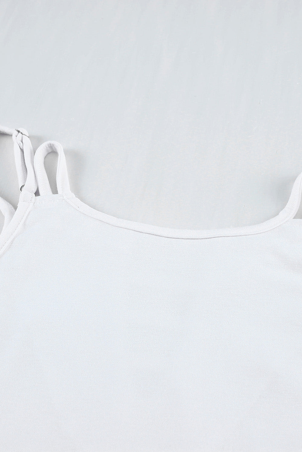 White Double Strap Casual Camisole Top