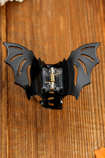 Black Casual Halloween Bat Hair Clip